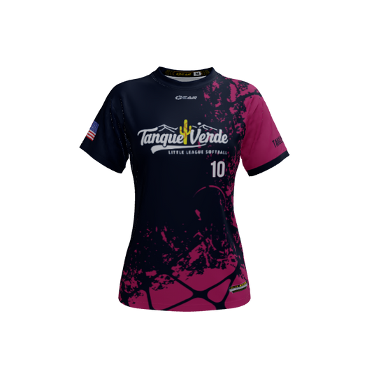 Ladies Custom Jerseys Racer Crew Neck ECO Ladies Jerseys. (x 26)