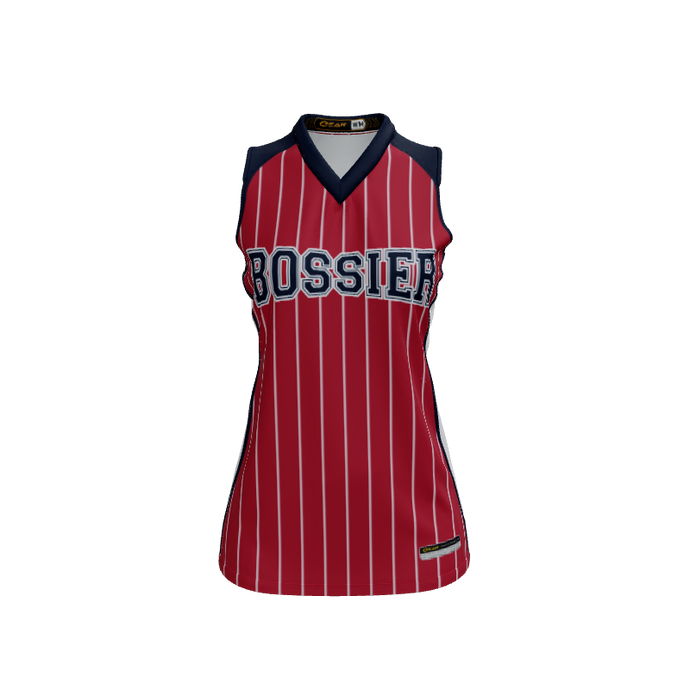 Ladies Custom Jerseys Core Trim Custom Ladies V-Neck Sleeveless Jersey. (x 11)