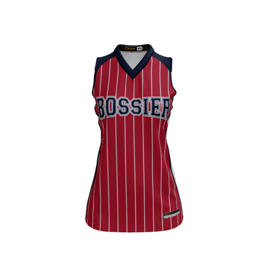 Ladies Custom Jerseys Core Trim Custom Ladies V-Neck Sleeveless Jersey. (x 11)