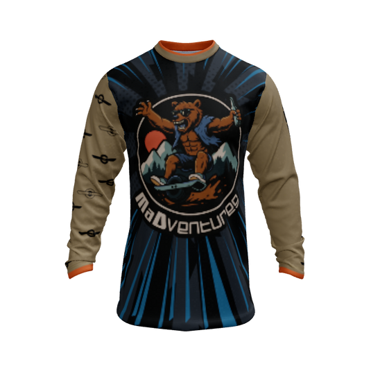 Mens Jerseys Slammo Long Sleeve Crew Neck Jersey. (x 5)