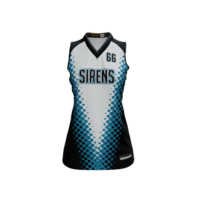 Ladies Custom Jerseys Maze Custom Ladies V-Neck Sleeveless Jersey. (x 13)
