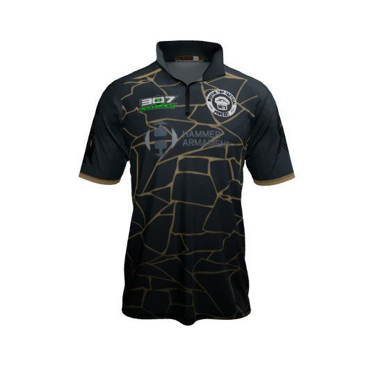 Collared Shirts Broken QTR Zip Short Sleeve. (x 5)