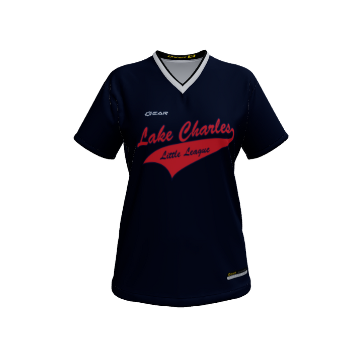 Ladies Custom Jerseys Core Frame Womens V-neck Softball. (x 7)