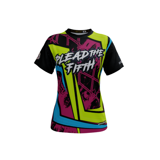 Ladies Custom Jerseys Splatter Crew Neck ECO Ladies Jerseys. (x 5)