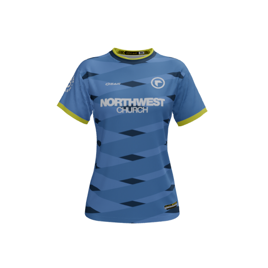 Ladies Custom Jerseys Cross Crew Neck ECO Ladies Jerseys. (x 58)