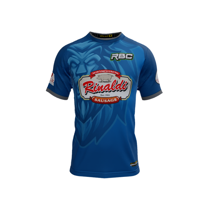 Mens Jerseys Stone Lion Mascot Crew Neck Short Sleeve Jersey. (x 1)