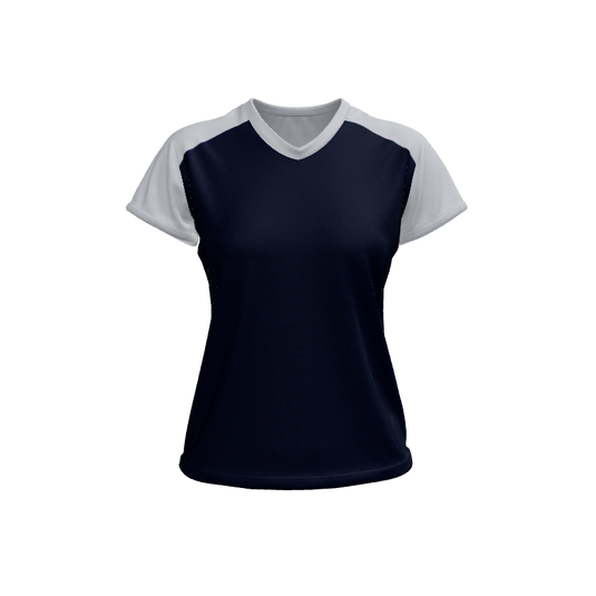 Ladies Custom Jerseys Core Ladies V-Neck Cap-Sleeve 2.50. (x 1)