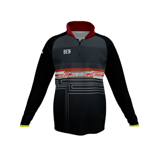 Collared Shirts Surge QTR Zipped LS. (x 1)