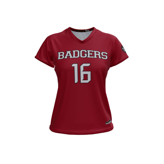 Ladies Custom Jerseys Core Ladies V-Neck Cap-Sleeve 2.50. (x 38)