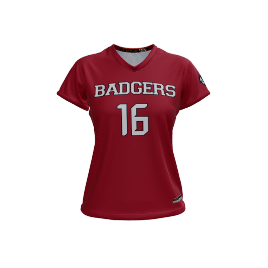 Ladies Custom Jerseys Core Ladies V-Neck Cap-Sleeve 2.50. (x 38)