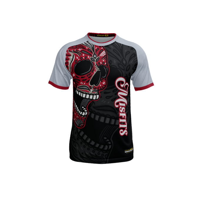 Mens Jerseys Skull Candy Mascot Crew Neck Short Sleeve Jersey. (x 1)