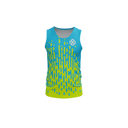 Mens Jerseys Rise Track Fitted Singlet. (x 2)