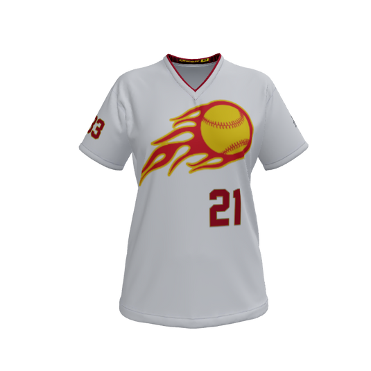 Ladies Custom Jerseys Core Frame Womens V-neck Softball. (x 13)