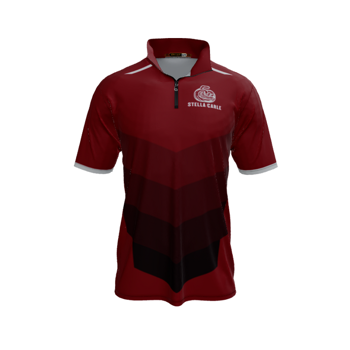 Collared Shirts Chevron QTR Zip Short Sleeve. (x 2)