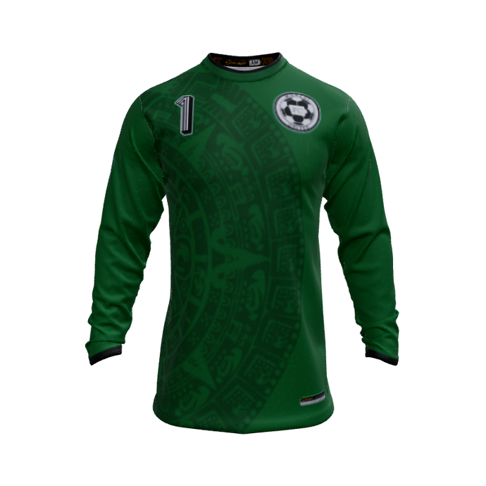 Mens Jerseys Aztec Long Sleeve Crew Neck Jersey. (x 1)