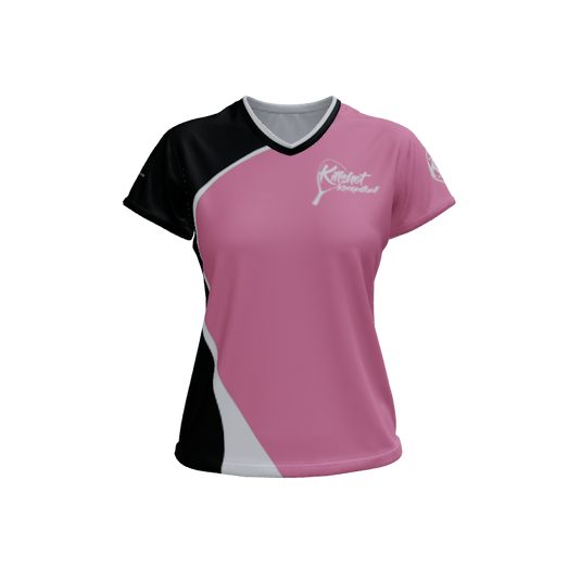 Ladies Custom Jerseys Asia 2.0 Ladies V-Neck Cap-Sleeve 2.50. (x 4)