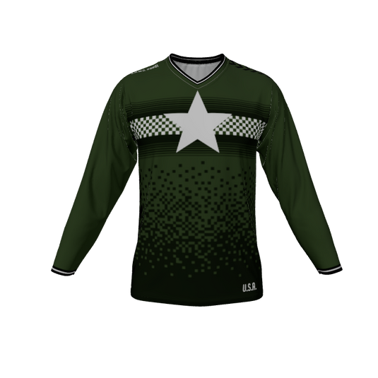 Custom Jerseys Core Premium Long Sleeve V-Neck. (x 1)