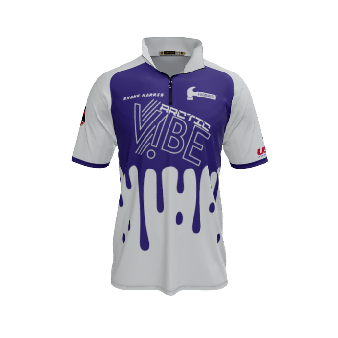 Collared Shirts Splash QTR Zip Short Sleeve. (x 1)