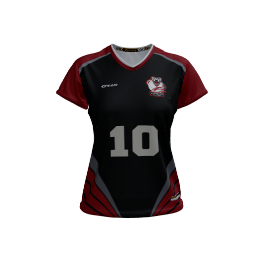 Ladies Custom Jerseys Valkyrie 2.0 Ladies V-Neck Cap-Sleeve 2.50. (x 10)