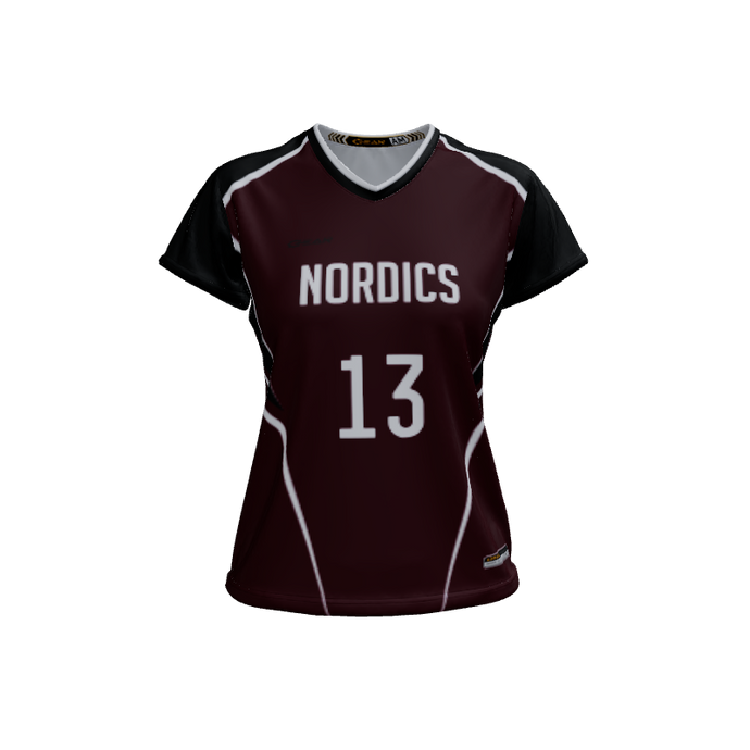 Ladies Custom Jerseys Mystic 2.0 Ladies V-Neck Cap-Sleeve 2.50. (x 1)