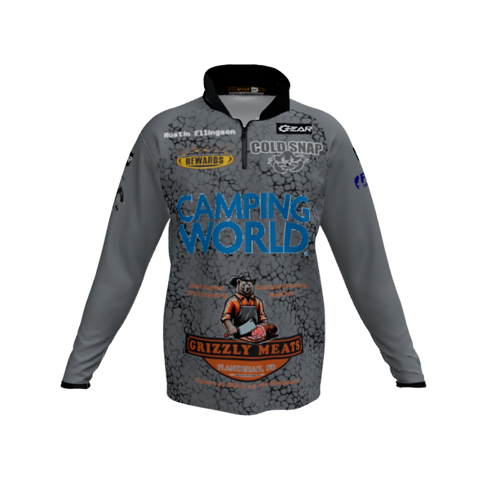 Collared Shirts Core QTR Zipped LS. (x 1)