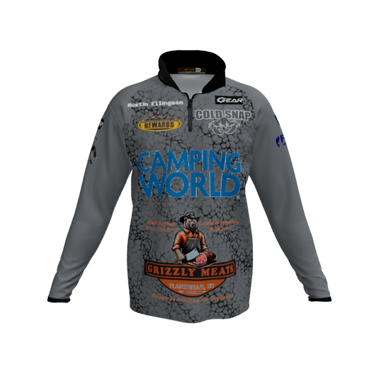 Collared Shirts Core QTR Zipped LS. (x 1)