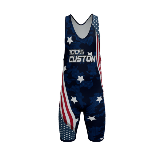 3D Models for Approval Patriotic Wrestling Singlet. (x 10)