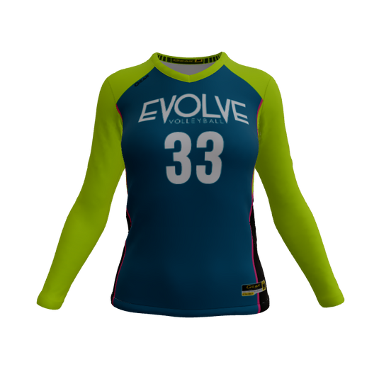 Ladies Custom Jerseys Bombshell Womens Fitted Volleyball Jersey. (x 1)