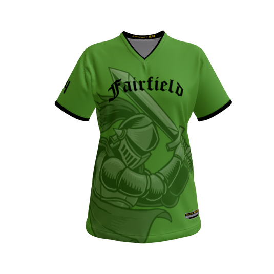 Ladies Custom Jerseys Knight Fury Ladies Mascots Short Sleeve. (x 1)