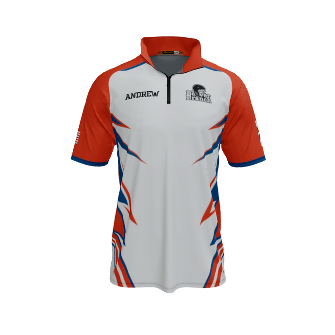 Collared Shirts Hawk QTR Zip Short Sleeve. (x 1)