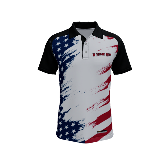 Mens Polos Old Glory Custom Polo V3. (x 4)