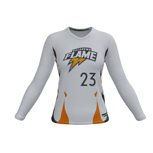 Ladies Custom Jerseys Fire Ladies Long Sleeve Jersey. (x 1)