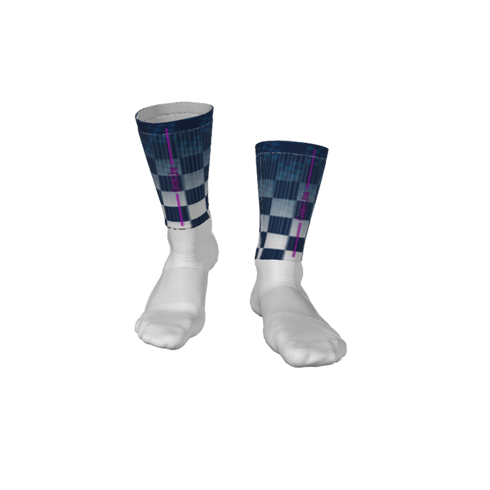 Accessories Checker Custom Crew Sock. (x 4)