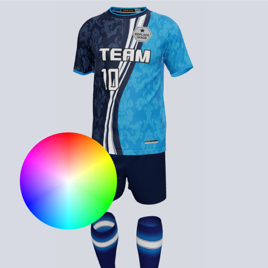 Premium Aurora Custom Soccer Uniform w/Custom Socks