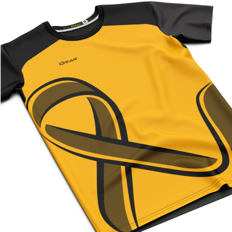 Fusion Yellow & Black Striped Football Jersey, Avec Sport Jersey