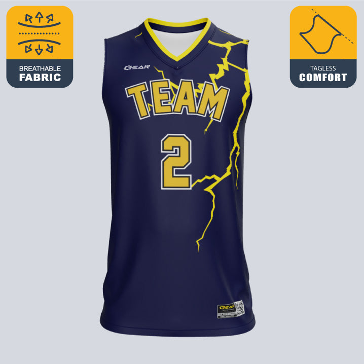 Load image into Gallery viewer, Custom Thunder Basketball Jersey
