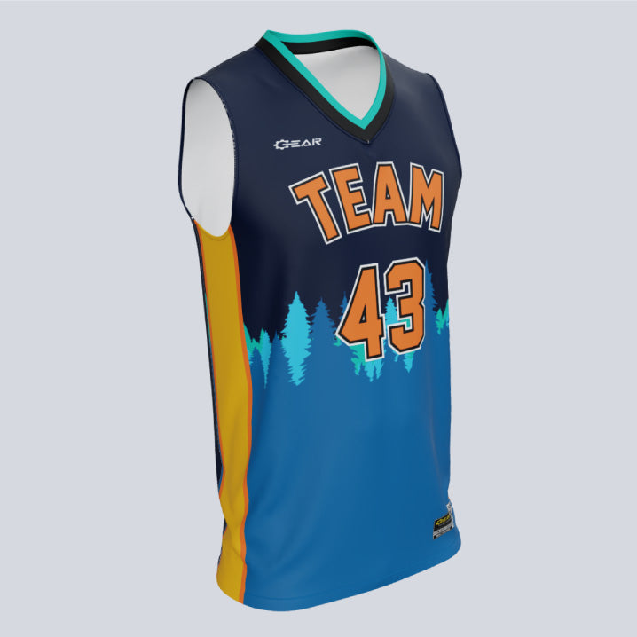 Load image into Gallery viewer, Custom Forest Basketball Jersey
