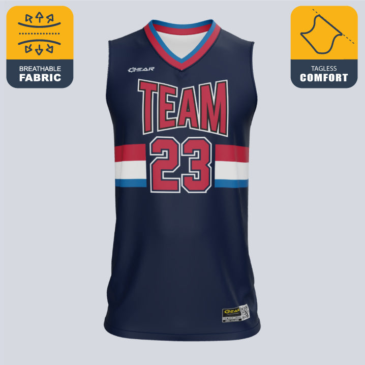 Load image into Gallery viewer, Custom Top Center Basketball Jersey
