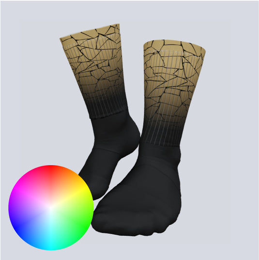 Custom Broken Crew Socks