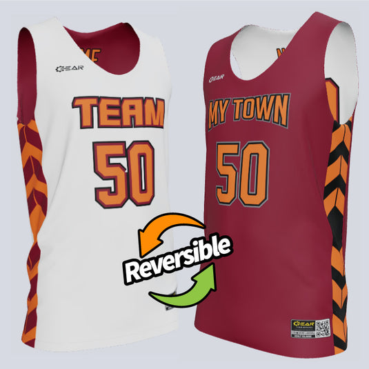 Reversible Single Ply Center Basketball Jersey