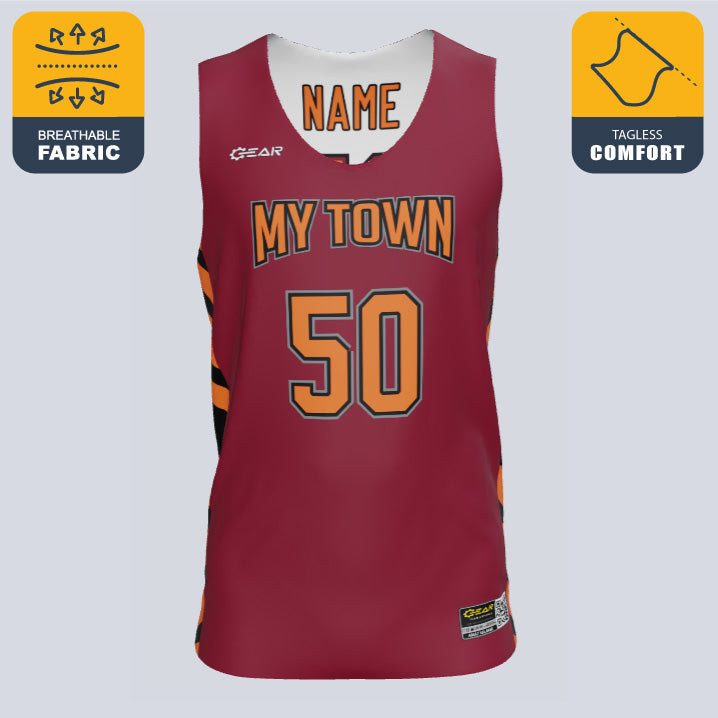 Load image into Gallery viewer, Reversible Single Ply Center Basketball Jersey
