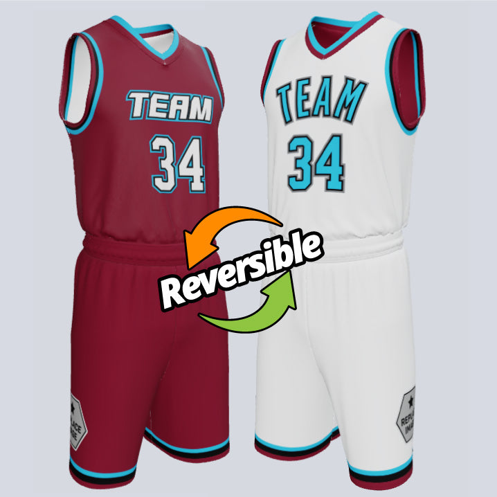 Load image into Gallery viewer, Custom Reversible Basketball  Double Ply Core Uniform
