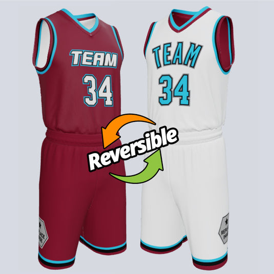 Custom Reversible Basketball  Double Ply Core Uniform