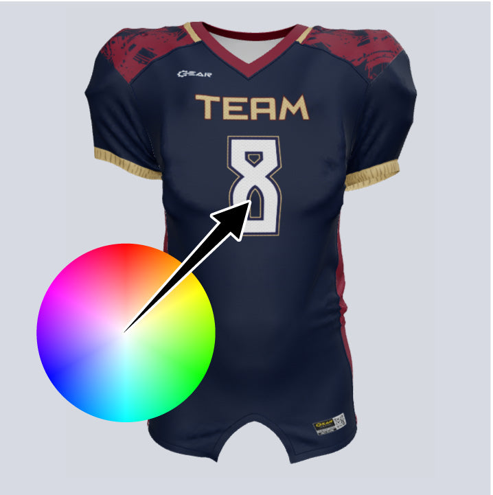 Load image into Gallery viewer, Custom Core Top Pattern Premium Football Jersey
