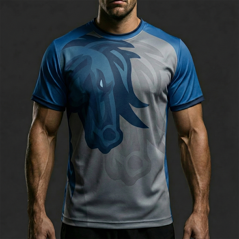 Load image into Gallery viewer, Mustang mascot Custom Jersey
