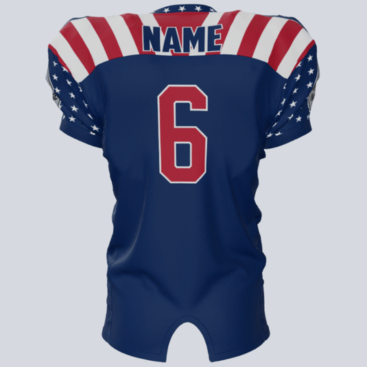 Custom Lone Star Fitted Football Jersey