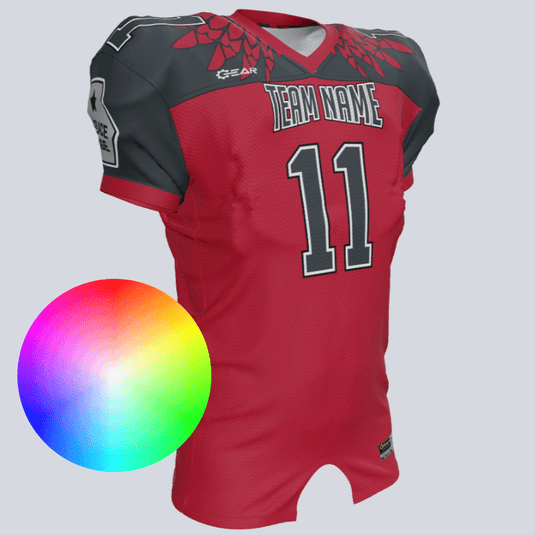 Custom Attack Wings Fitted Football Jersey