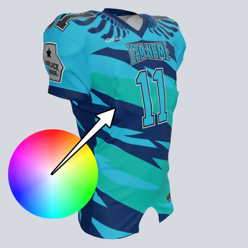 Load image into Gallery viewer, Custom Aztec Wings Fitted Football Jersey
