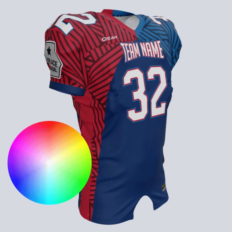 Load image into Gallery viewer, Custom Split Fitted Football Jersey
