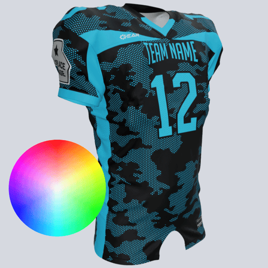 Custom Stream Fitted Football Jersey Gear Team Apparel